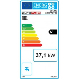 ALFA PLAM, peletový kotel s výměníkem COMMO COMPACT 37 ECO 37 kW