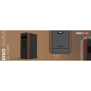 ALFA PLAM, peletová kamna s výměníkem DINO 24 ECO 24 kW, bronzová