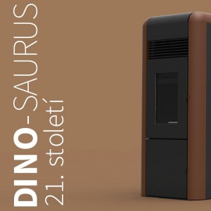 ALFA PLAM, peletová kamna s výměníkem DINO 24 ECO 24 kW, bronzová