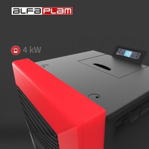 ALFA PLAM, peletová kamna s výměníkem COMMO 12 ECO 12 kW, černá